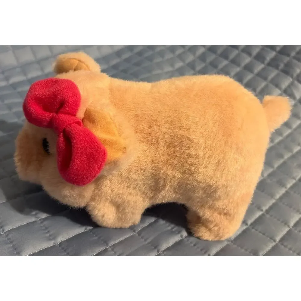 Westminister Mrs. Bacon Bits Pink Mechanical Oinking Bow Pig Sound Works (J)